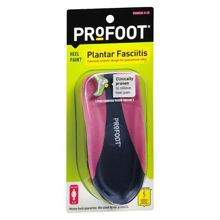 ProFoot Plantar Fasciitis Insoles for Women 6-10