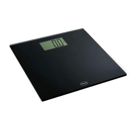American Weigh Digital Glass Top Bathroom Scale Large Display Black