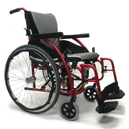 Karman 20in Seat Ultra Lightweight Ergonomic Wheelchair Red