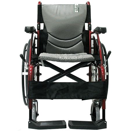 Karman 16in Seat Ultra Lightweight Ergonomic Wheelchair Red