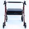 Karman Extra Wide Lightweight Rollator, Aluminum Burgundy-2