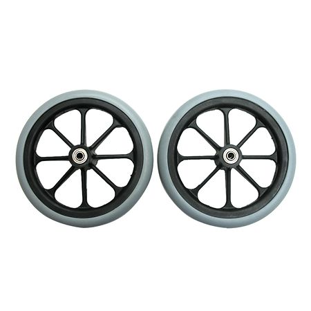 Karman 8x1in Front Caster with 5/ 16in Bearing Black