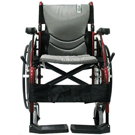 Karman 16in Seat Ultra Lightweight Ergonomic Wheelchair Red