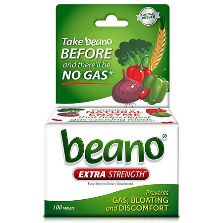 Beano Food Enzyme Dietary Supplement Tablets