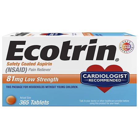 Ecotrin Low Strength Safety Coated Aspirin