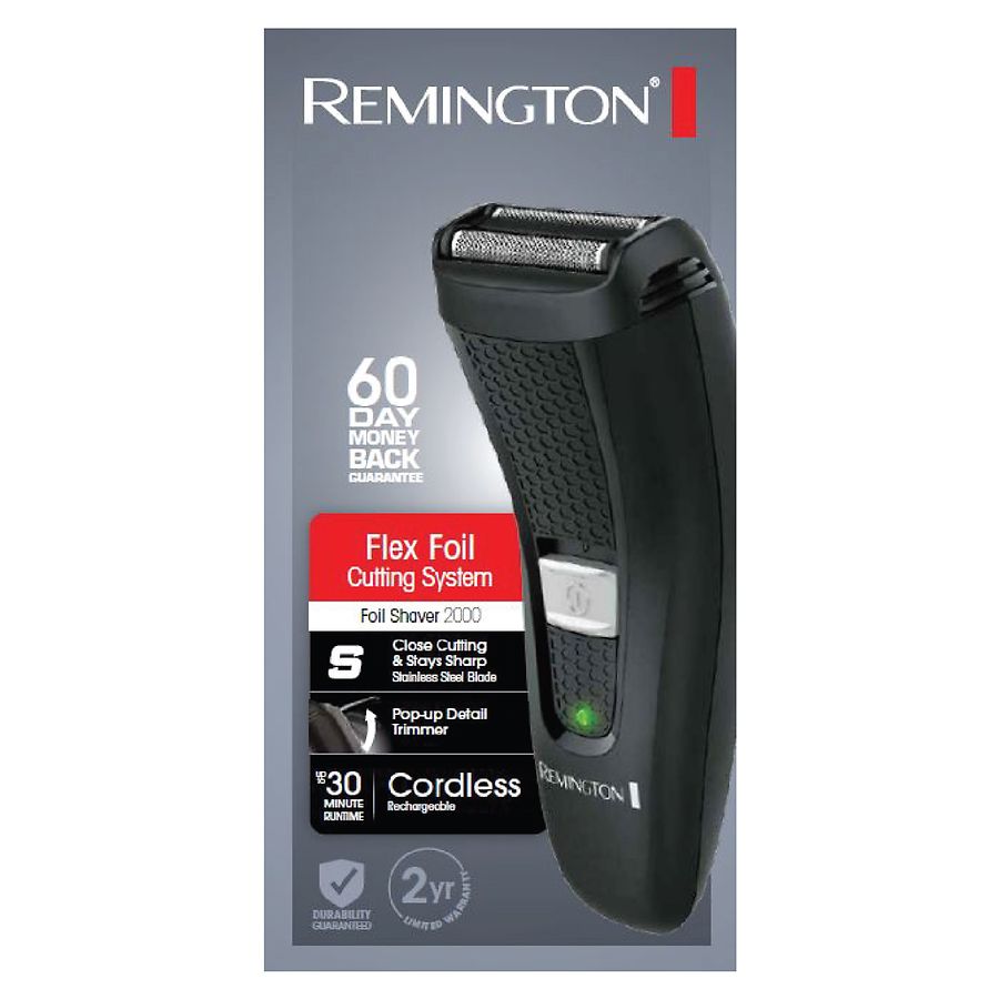 | with Remington Black Walgreens Flex Electric Foil Foil Shaver
