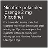Walgreens Nicotine Mini Lozenge, Polacrilex, Sugar Free, 2mg Mint-9