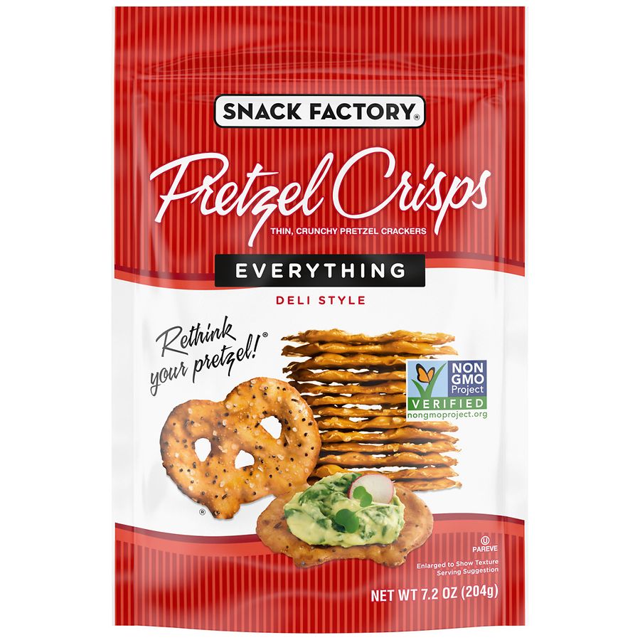 Snack Factory Everything Pretzel Crisps Everything
