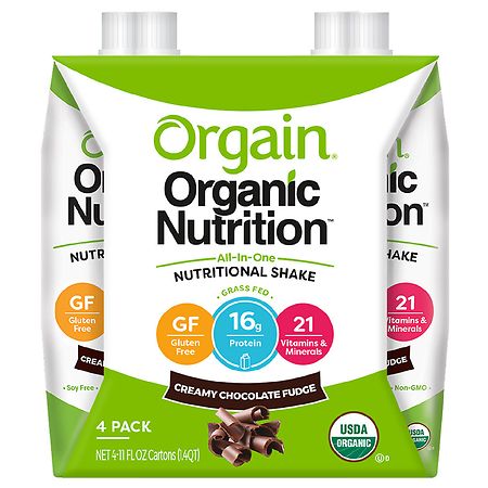 Orgain Organic Nutrition All-In-One Nutritional Shake Creamy Chocolate Fudge