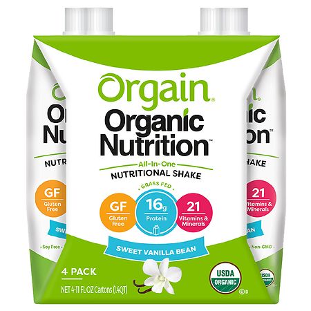 Orgain Organic Nutrition All-In-One Nutritional Shake Sweet Vanilla Bean