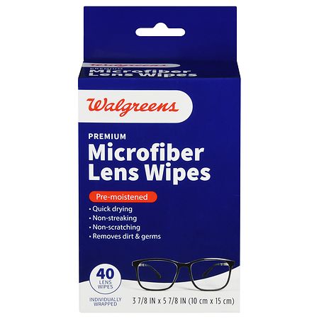 Walgreens Premium Pre-Moistened Microfiber Lens Wipes