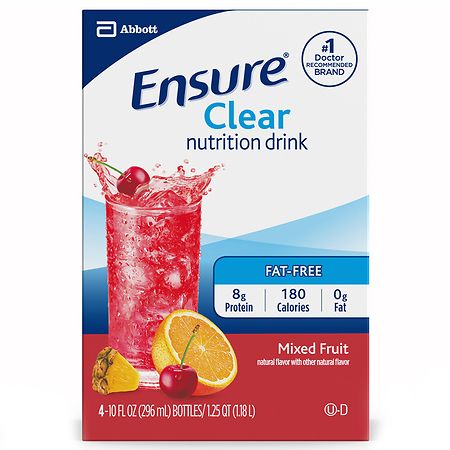 Ensure Clear Nutrition Drink, Ready-to-Drink Mixed Fruit