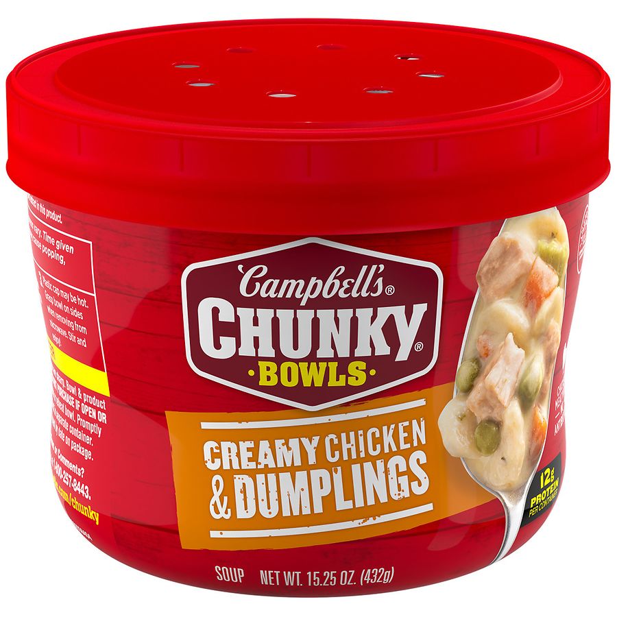Campbell's Creamy Chicken and Dumplings Soup Creamy Chicken & Dumplings