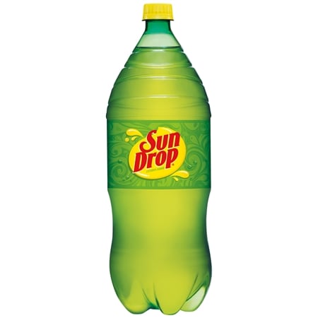 Sun Drop Soda 2 Liter Bottle Citrus