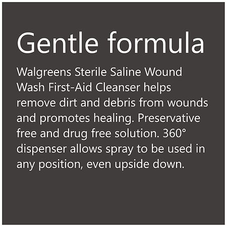 Walgreens Saline Wound Wash