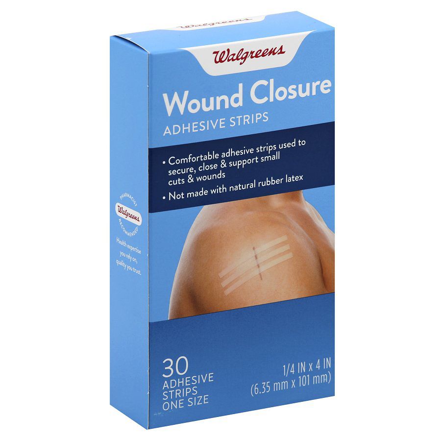 Plausible limpiar Entretener Walgreens Wound Closure Adhesive Strips | Walgreens