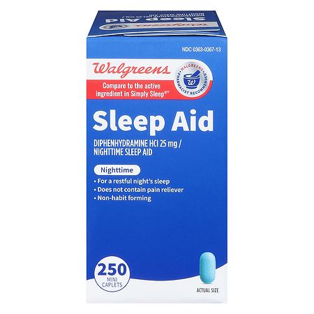 UPC 311917148915 product image for Walgreens Sleep Aid Mini Caplets - 250.0 ea | upcitemdb.com