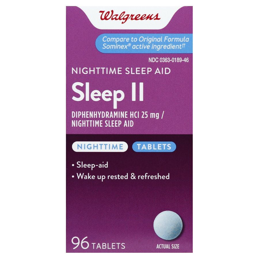 Walgreens Sleep II Nighttime Sleep Aid Tablets