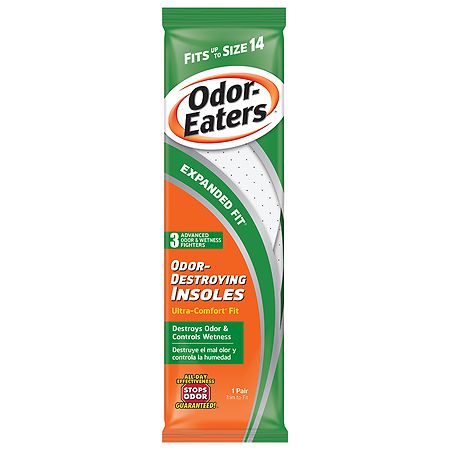 Odor-Eaters Ultra-Comfort Odor-Destroying Insoles Expanded Fit