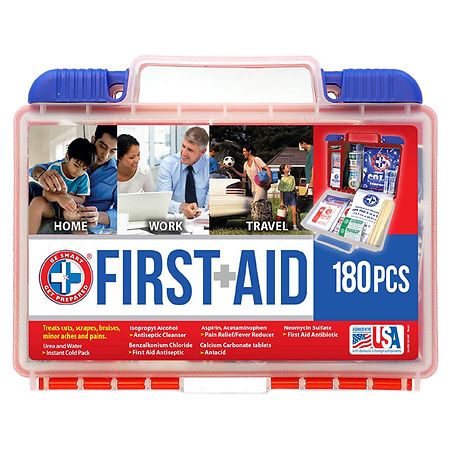 Be Smart Get Prepared First Aid Kit 180 Pieces