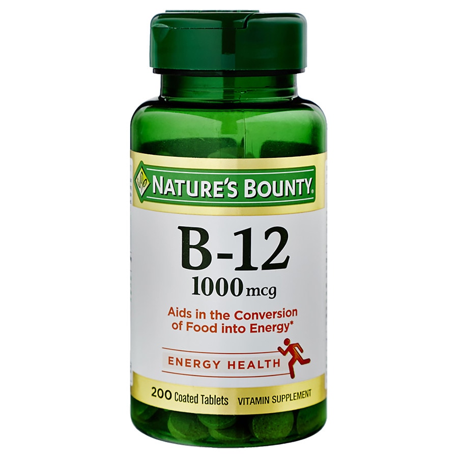Nature's Bounty Vitamin B-12 1000mcg Tablets, Value Size