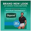 Depend Adult Incontinence Underwear for Men, Disposable, Maximum S/M Gray-5