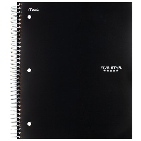 Five Star Wirebound Notebook 11" x 8 1/2" Assorted