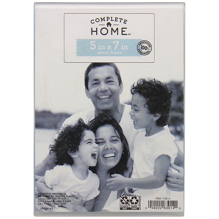 Complete Home Acrylic Frame 5x7 inch x inch Clear Walgreens