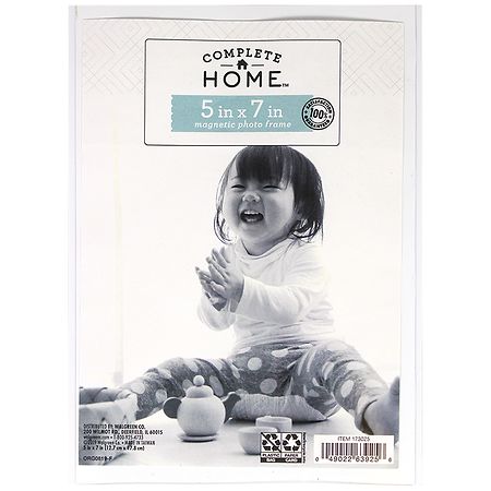 Complete Home Magnet Clear Frame 5x7 5 inch x 7 inch Clear