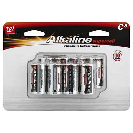 Walgreens Alkaline Supercell Batteries C