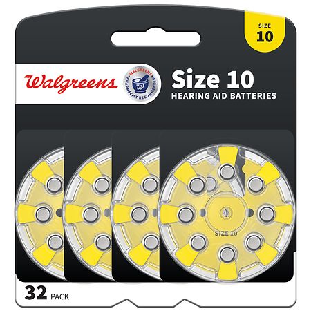 Walgreens Hearing Aid Batteries, Zero Mercury #10