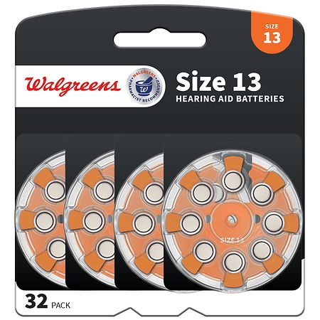Walgreens Hearing Aid Batteries, Zero Mercury #13