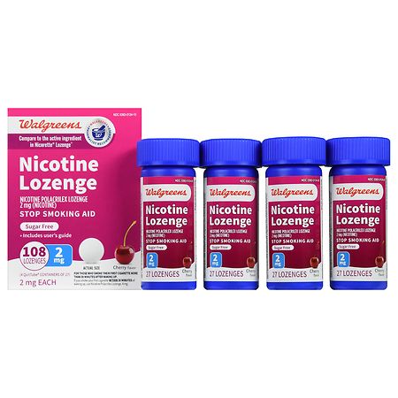 Walgreens Nicotine Lozenges 2 mg Cherry