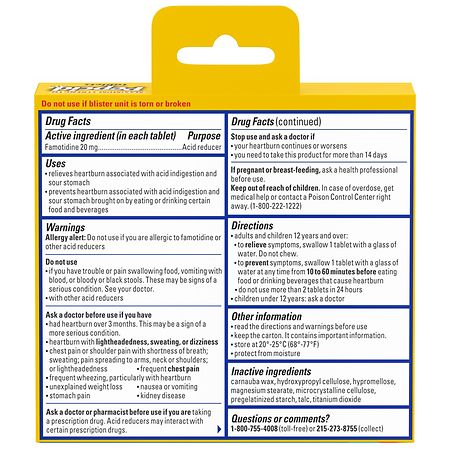 Pepcid AC Acid Reducer Tablets