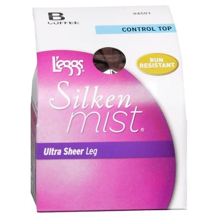 UPC 074200945010 product image for L'eggs Silken Mist Ultra Sheer Leg Pantyhouse, Control Top - Size B, Coffee 1.0  | upcitemdb.com