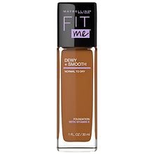 Maybelline Fit Me Dewy + Smooth Liquid Foundation Makeup with SPF 18 ...