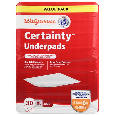 Walgreens Certainty Unisex Adjustable Incontinence Stretch Briefs