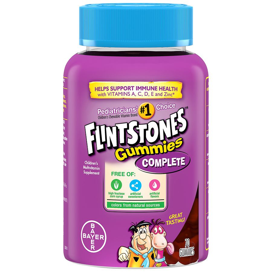 Flintstones Kids Vitamins with Vitamin C & A Cherry, Raspberry, Orange