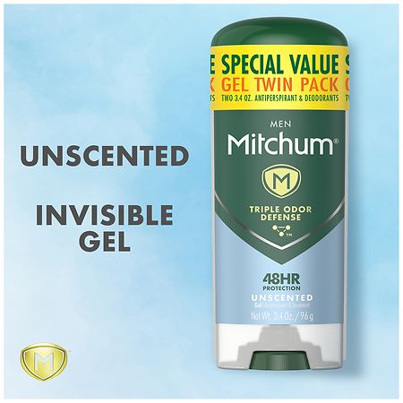Mitchum Anti-Transpirant Deo Roller – Unscented, 3.4 Oz, Klinisch Getestet Für 48h Schutz