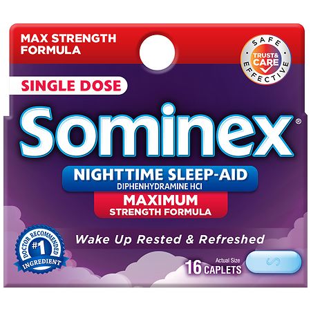 Sominex Maximum Strength Formula Nighttime Sleep-Aid