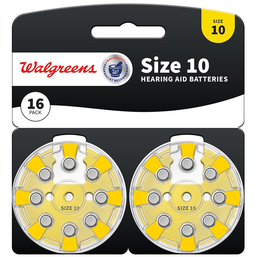 Walgreens Hearing Aid Batteries, Zero Mercury #10 10