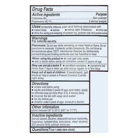 Walgreens Calamine Plus Itch Relief Spray