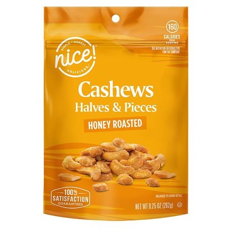 Nice! Cashew Halves & Pieces Honey Roasted