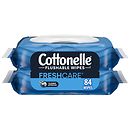 Cottonelle GentlePlus Flushable Wet Wipes, Aloe & Vitamin E, Flip-Top Packs