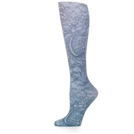 Celeste Stein 8-15 mmHg Midnight Lace Compression Sock Black