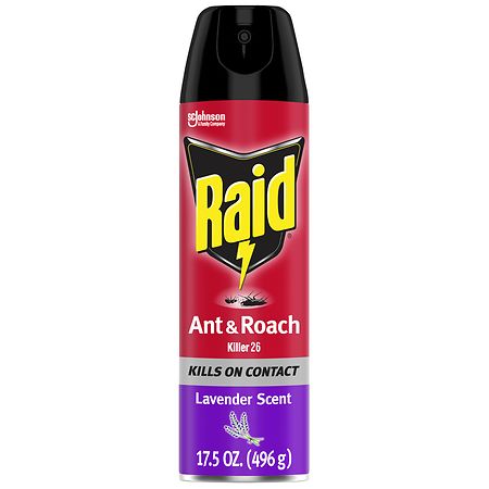 Raid Ant & Roach Killer 26, Indoor and Outdoor Insecticide Spray Lavender Scent