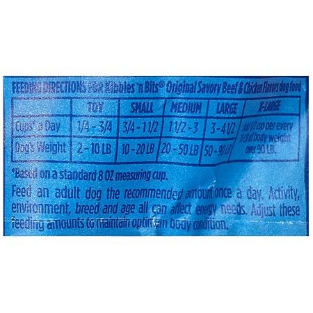 Kibbles 'n Bits Dog Food Beef Chicken Walgreens