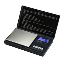 American Weigh SS Pocket Scale Back-Lit LCD Screen, Flip-Up Protective  Cover AWS-100 Silver