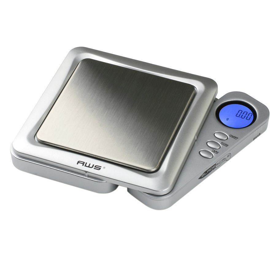 American Weigh BLADE Ultraslim SS Pocket Scale, Back-Lit LCD Screen BLADE-650 Silver