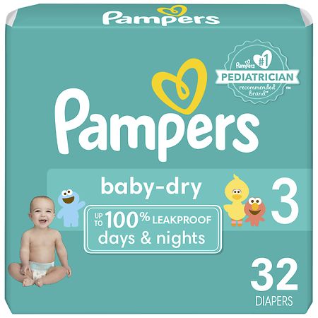 Couches PAMPERS Baby-Dry Taille 3 - x108